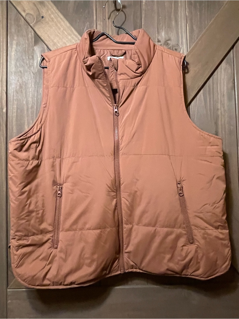 Maurices Women’s Quilted Vest in Rusty Orange